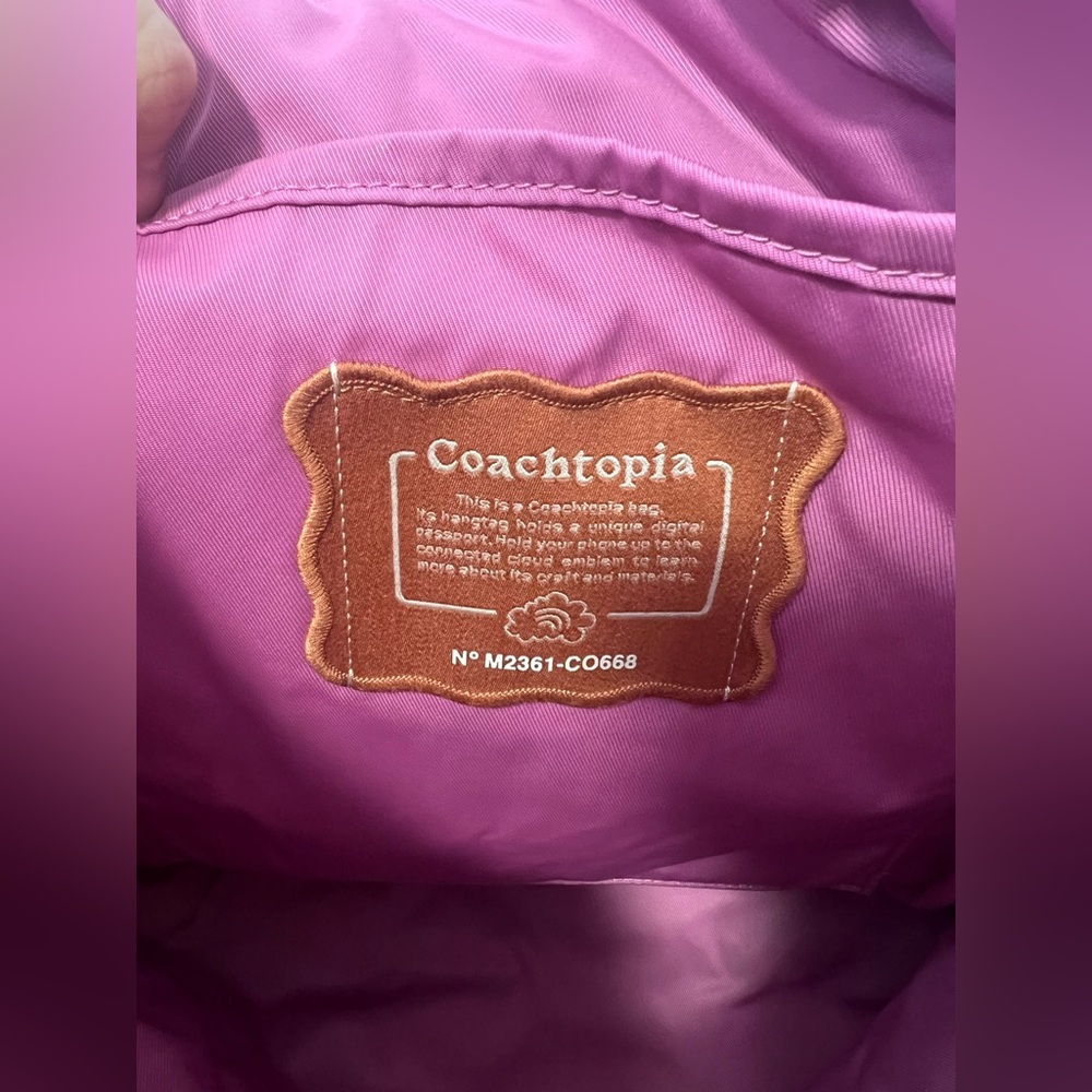 Coachtopia Loop Flat Tote With Cloud Quilting - image 3